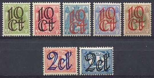 Nederland NVPH nr 114/20 ongebruikt Opruimingsuitgifte 1923, Ophalen of Verzenden, T/m 1940, Postfris