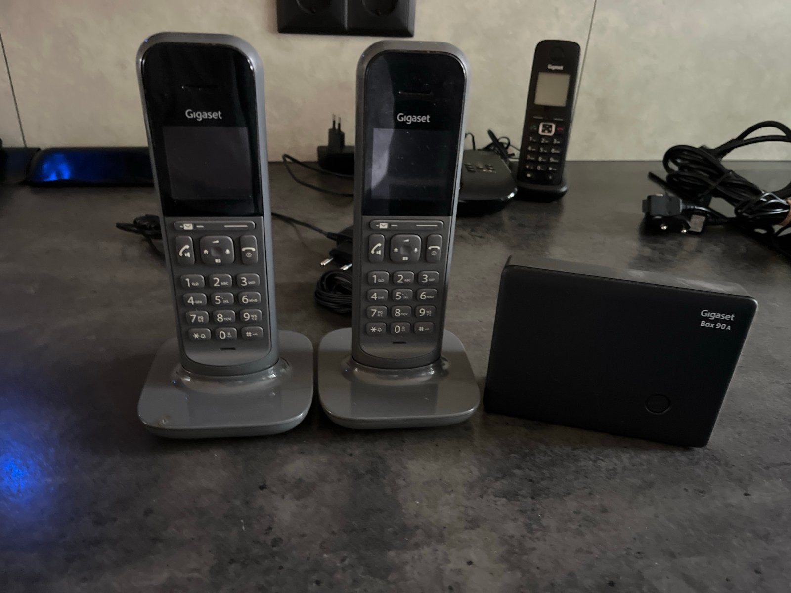 Gigaset draadloze telefoons met basisstation, Ophalen, Gebruikt, 2 handsets