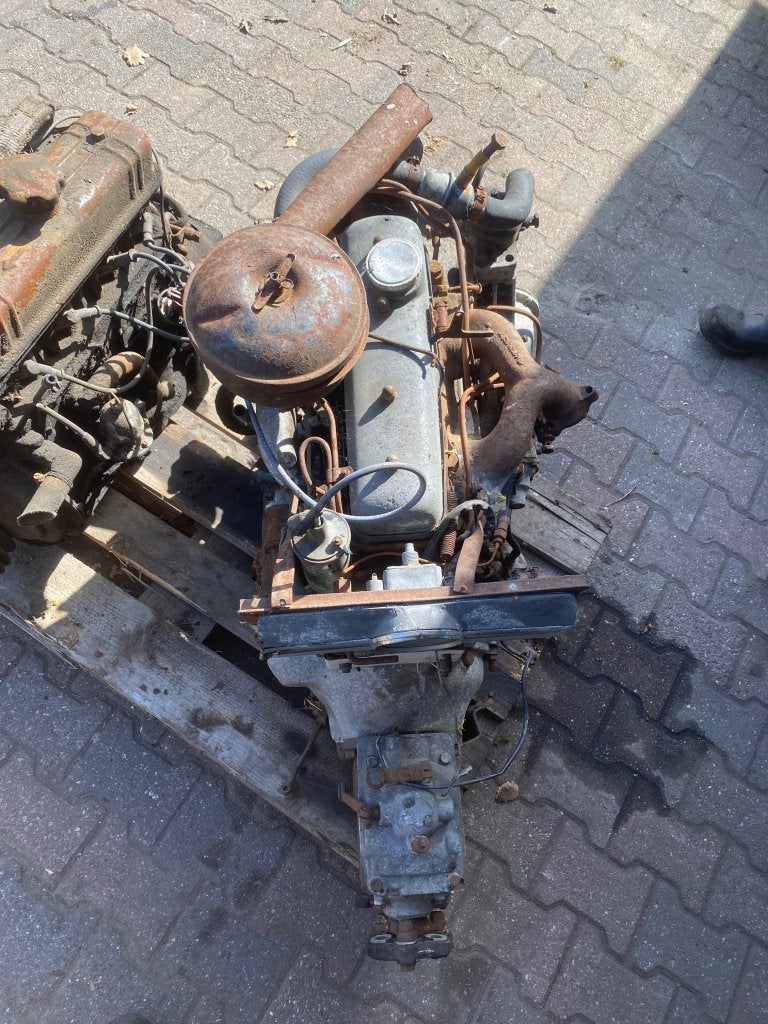 Mercedes Om636 motor met bak voor onderdelen 180d, Auto-onderdelen, Niet ingevuld, Gebruikt, Mercedes-Benz, Niet ingevuld