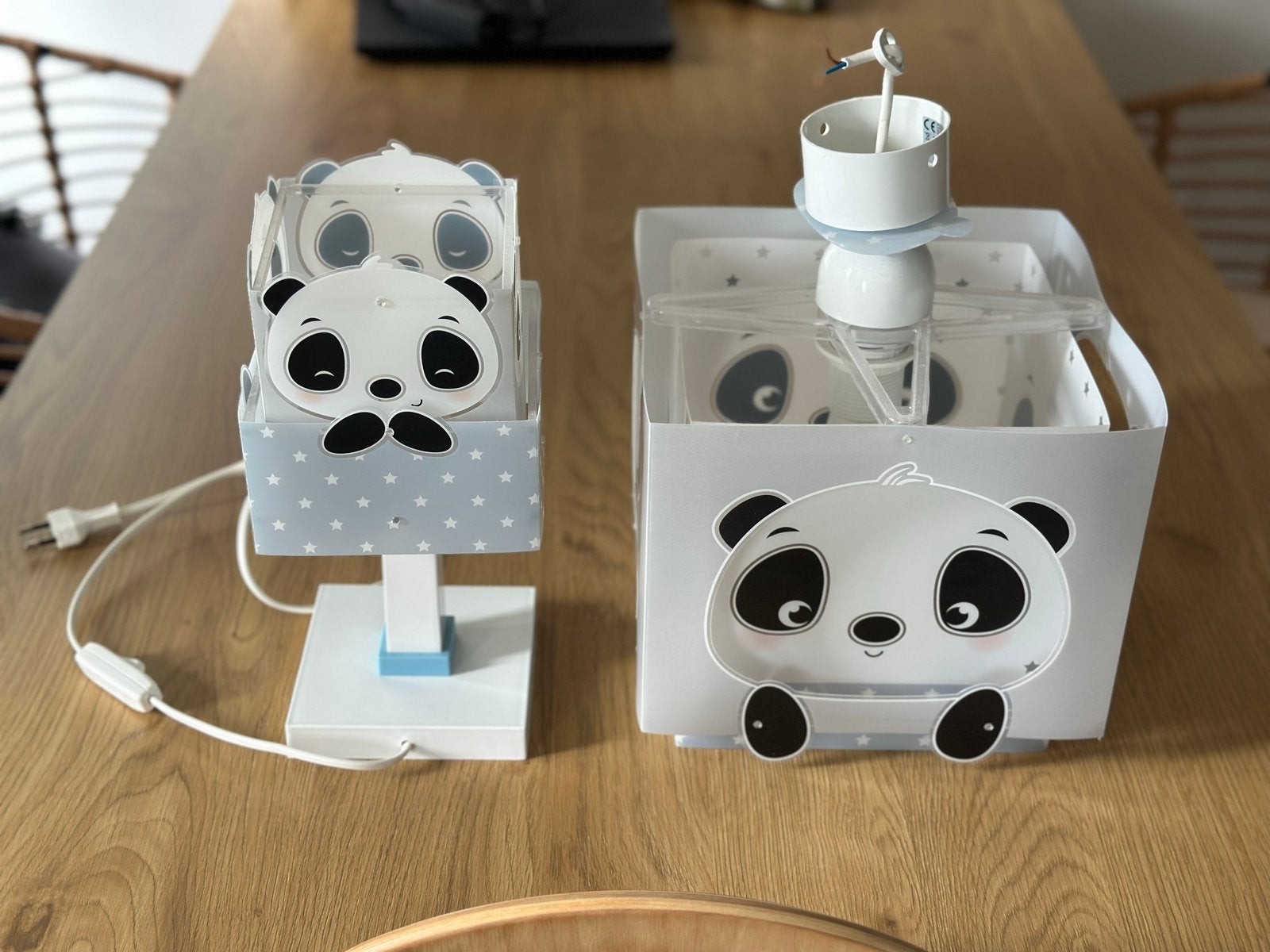Dalber Panda Tafellamp en plafondlamp, Ophalen, Zo goed als nieuw, Kunststof, Minder dan 50 cm