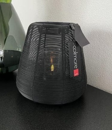 Diga Colmore windlicht XL zwart Nieuw!, Zwart, Nieuw, Ophalen of Verzenden, 23 cm