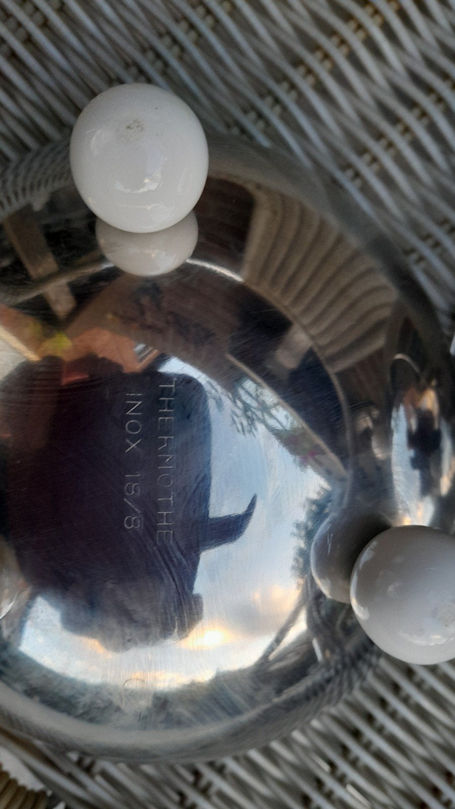 Theepot Termothe Inox 18/8, rond roestvrijstaal/vilt, Ophalen of Verzenden