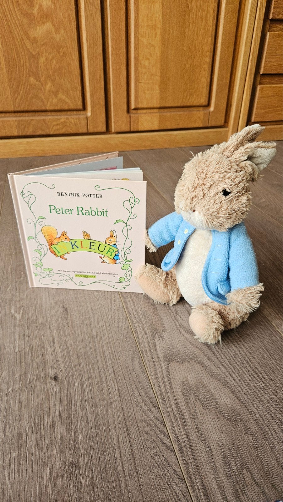 Peter Rabbit knuffel en boekje, Ophalen of Verzenden, Zo goed als nieuw