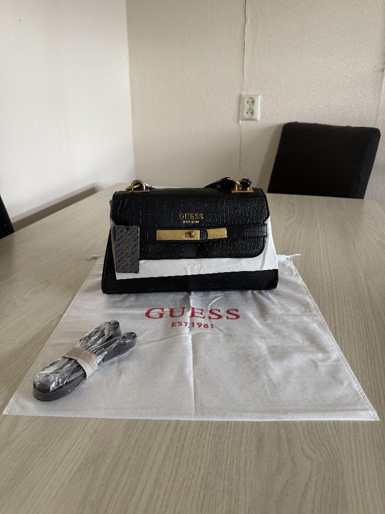 Guess Tas, Sieraden, Tassen en Uiterlijk, Tassen | Damestassen, Verzenden, Nieuw, Zwart, Handtas