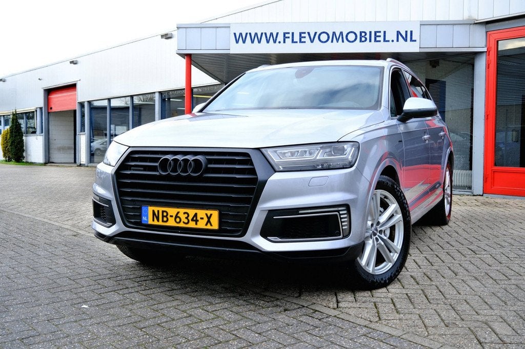 Audi Q7 3.0 TDI e-tron Quattro S-Line Aut. Pano|Leder|Navi|C, Auto's, Automaat, Automatische klimaatregeling, Gebruikt, Euro 6