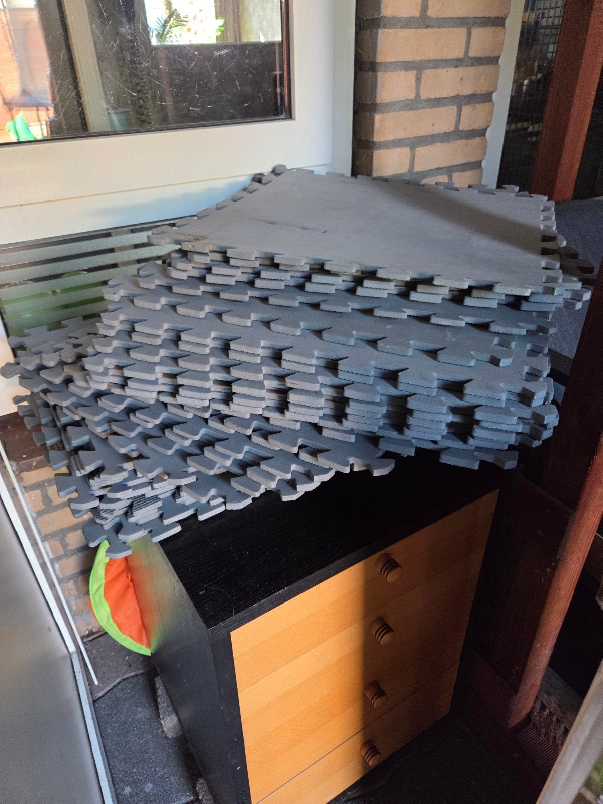 32 stuks fitnessmatten / puzzelmatten, Sport en Fitness, Fitnessmaterialen, Ophalen, Gebruikt, Fitnessmat