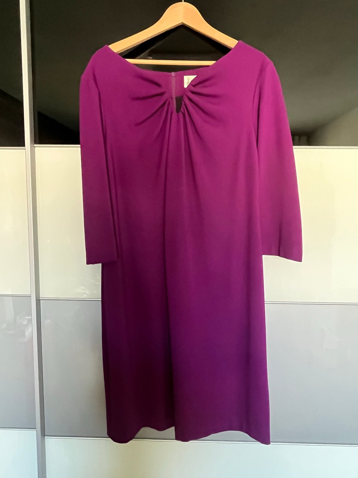 Joseph Ribkoff paarse jurk, maat 50, Ophalen of Verzenden, Zo goed als nieuw, Maat 46/48 (XL) of groter, Paars