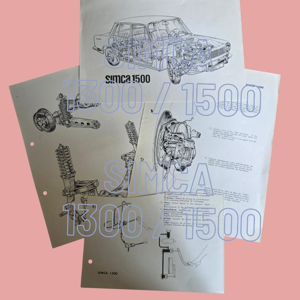Simca 1100 / 1300 / 1500 - technische tekeningen, Verzenden
