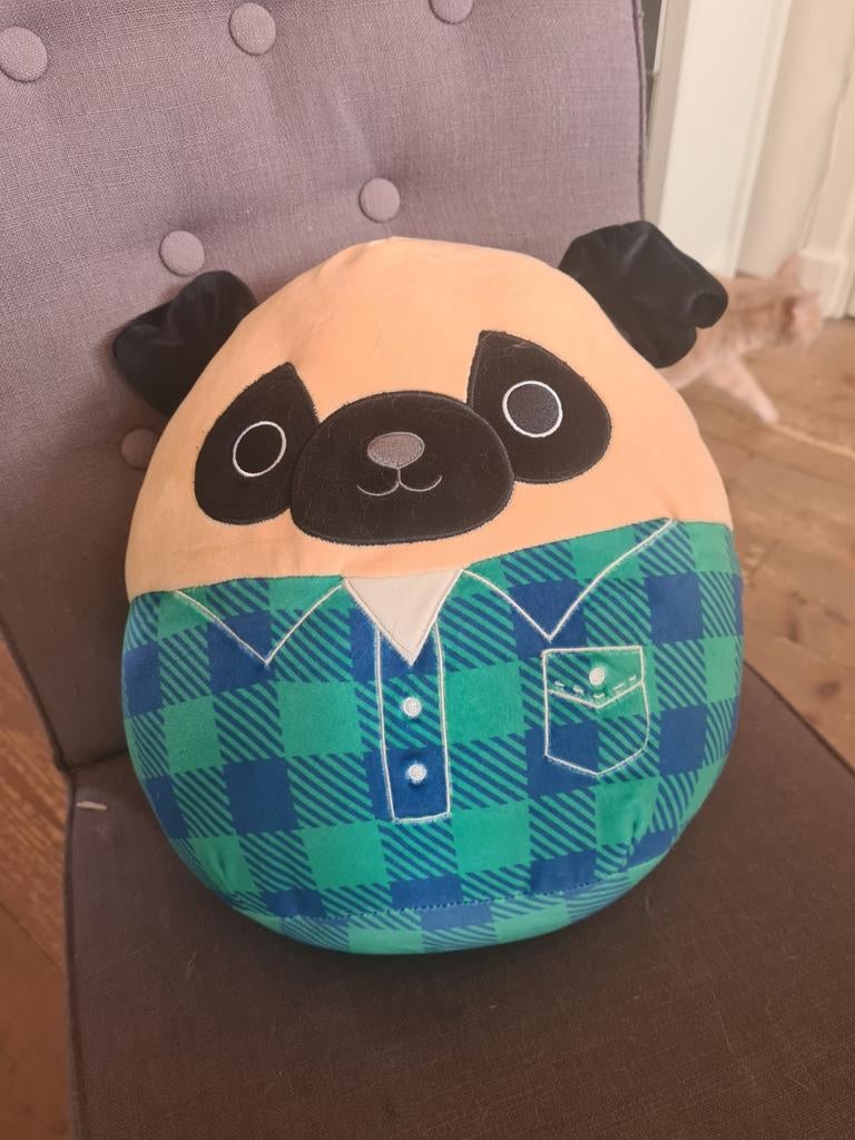 Mopshond knuffel, Overige typen, Ophalen of Verzenden, Zo goed als nieuw, Middelgroot (20 tot 80 cm)