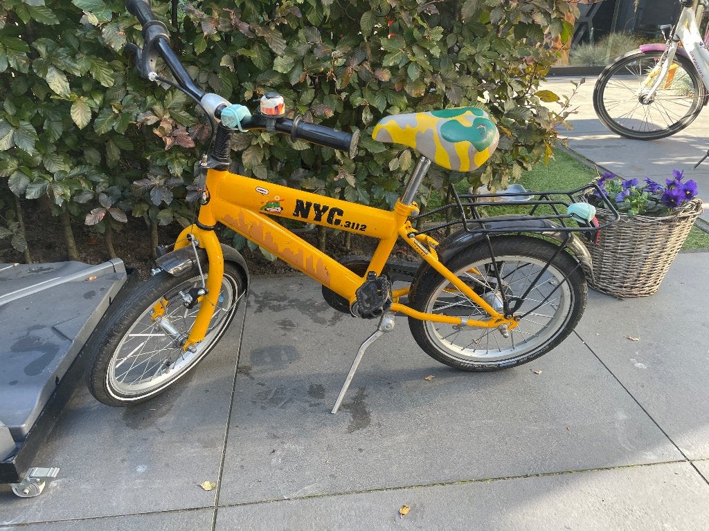 Jongensfiets, Fietsen en Brommers, Terugtraprem, Gebruikt, 14 inch of minder, Handrem