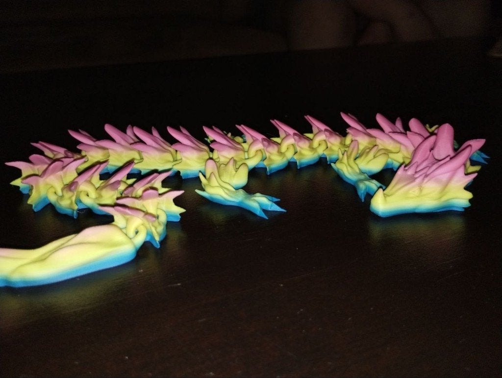 3d print rainbow of andere klueren dragon, Verzenden, Nieuw, Filament