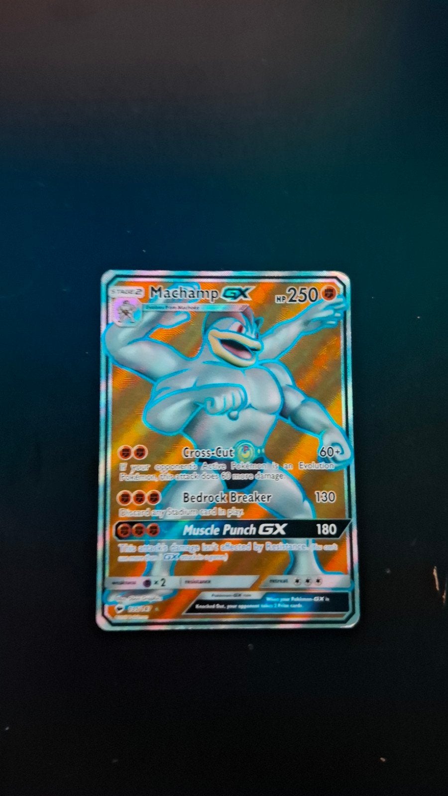 Machamp GX Pokémon kaart - Licht beschadigd, Ophalen of Verzenden