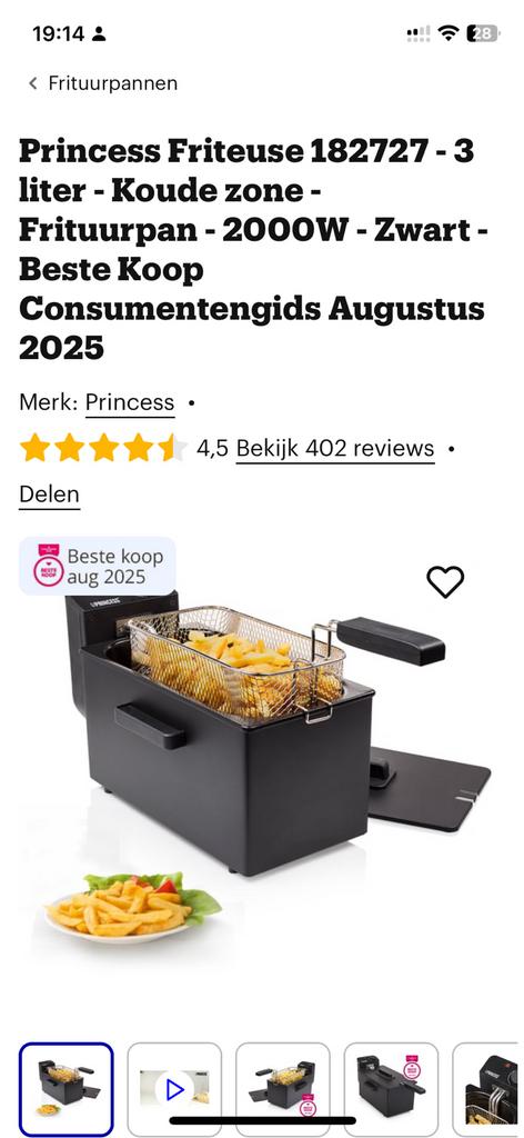 Friteuse, Ophalen of Verzenden, Nieuw