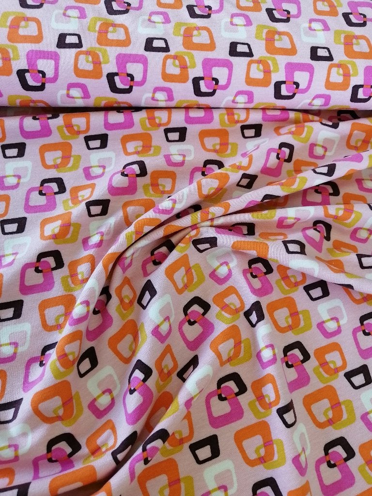 COUPON : jersey stof van Stenzo, blockx, Hobby en Vrije tijd, Stoffen en Lappen, 120 cm of meer, Nieuw, Ophalen of Verzenden, Katoen