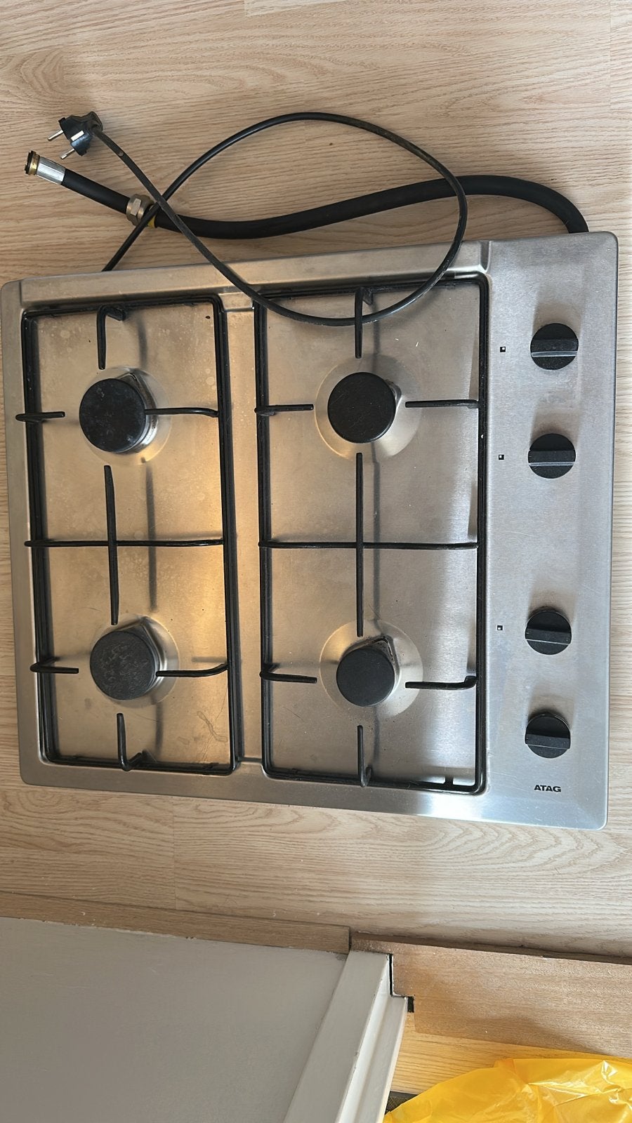 ATAG Gasfornuis 4-pits - Inbouw, Witgoed en Apparatuur, Gebruikt, 60 cm of meer, Inbouw, Gas