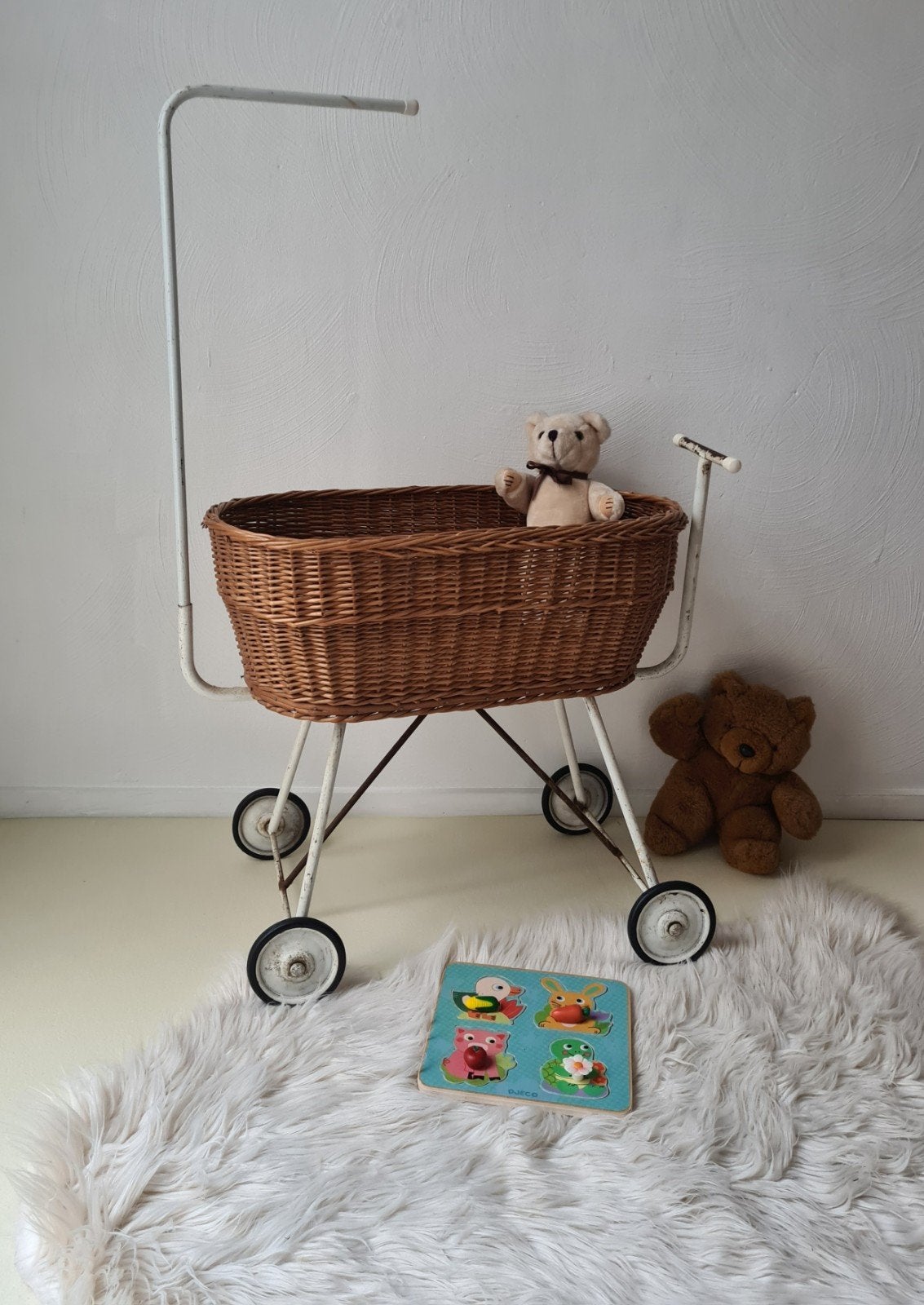 vintage poppenwagen, Ophalen, Zo goed als nieuw, Babypop