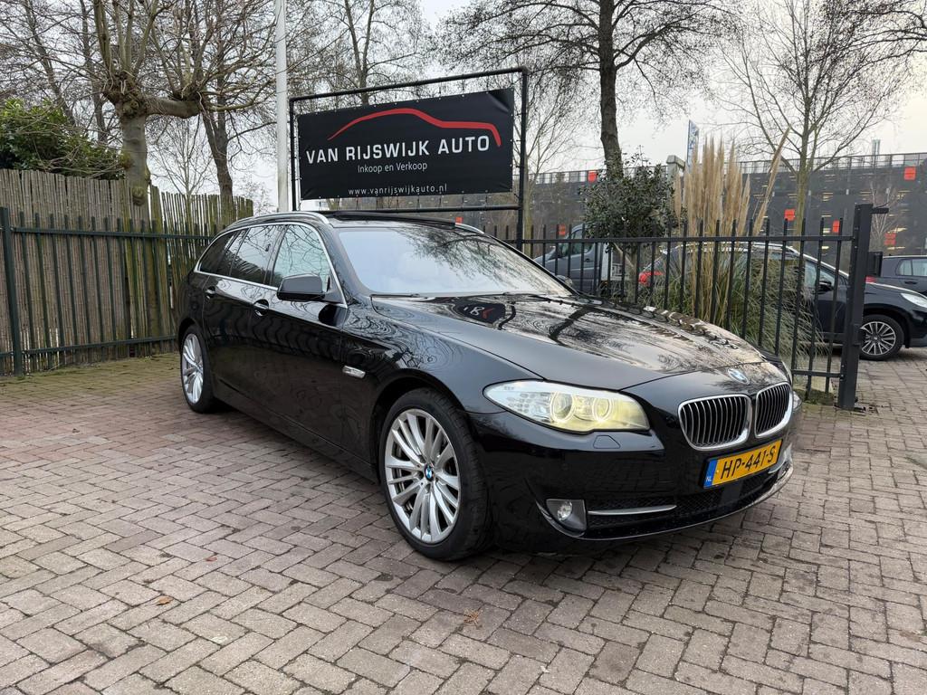 BMW 5-serie Touring 535d High Exe Xenon Pano Leder Camera St, Automaat, Euro 5, Gebruikt, Automatische klimaatregeling