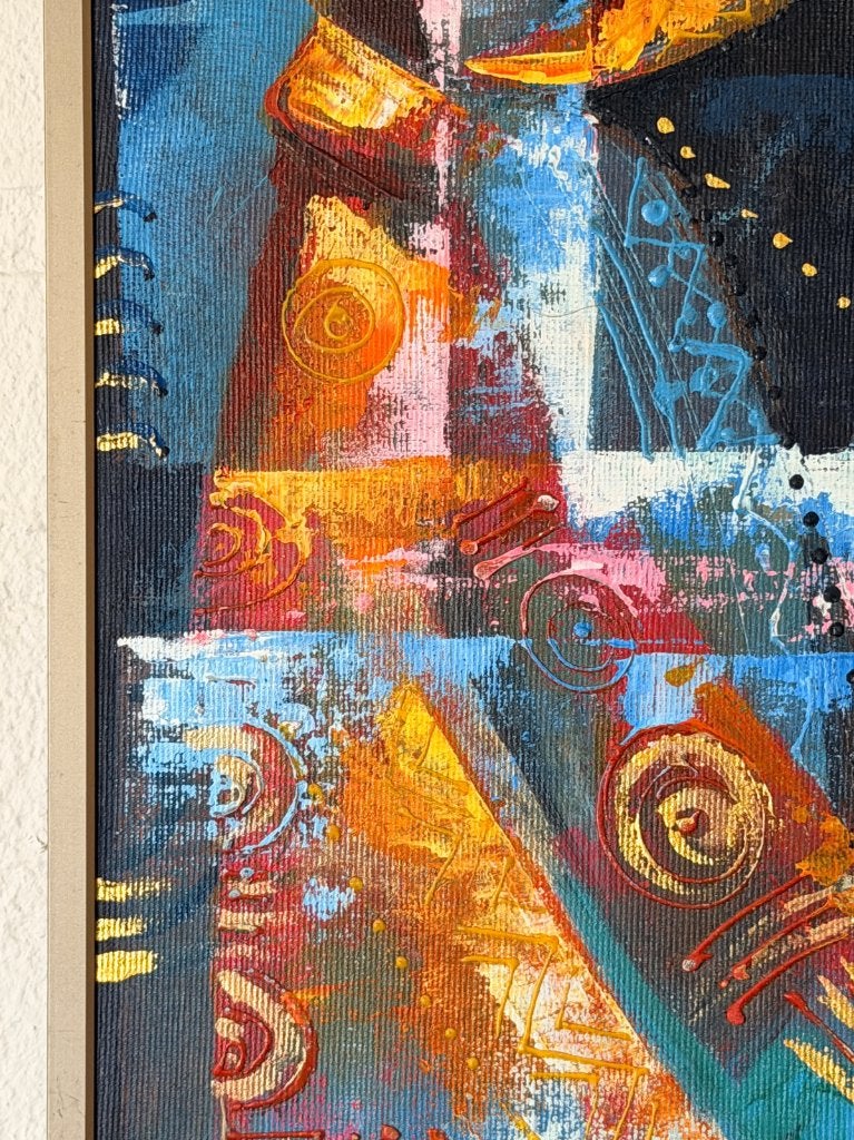 260921 - Afrikaans Godwin Adjei Sowah "abstract" - Ghana, Ophalen of Verzenden