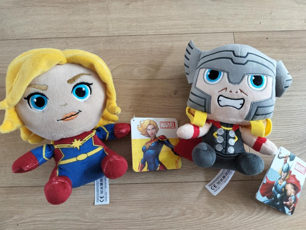 Nieuwe Marvel knuffels: Captain Marvel en Thor, Overige merken, Overige typen, Nieuw, Met label
