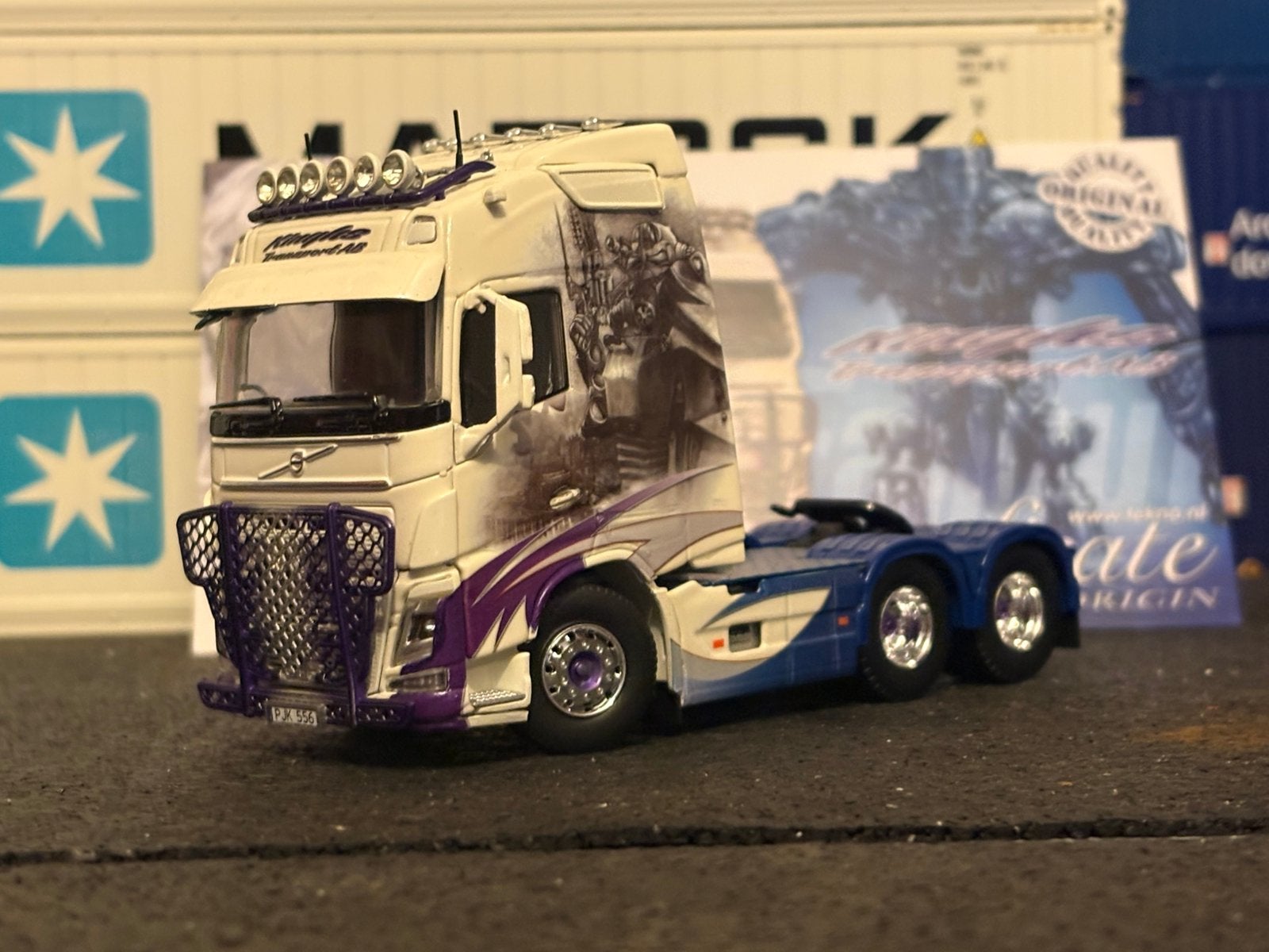 Tekno volvo, Hobby en Vrije tijd, Modelauto's | 1:50, Ophalen of Verzenden, Zo goed als nieuw, Bus of Vrachtwagen, Tekno
