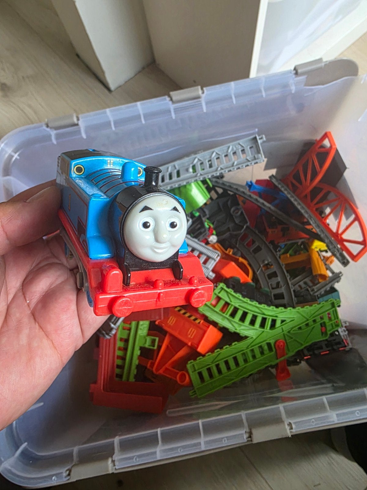 Grote Thomas de Trein Speelgoedset met Figuren en Banen, Ophalen, Gebruikt