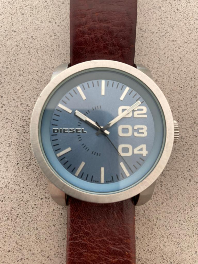 Diesel horloge DZ1512, Ophalen of Verzenden, Gebruikt, Leer, Overige merken