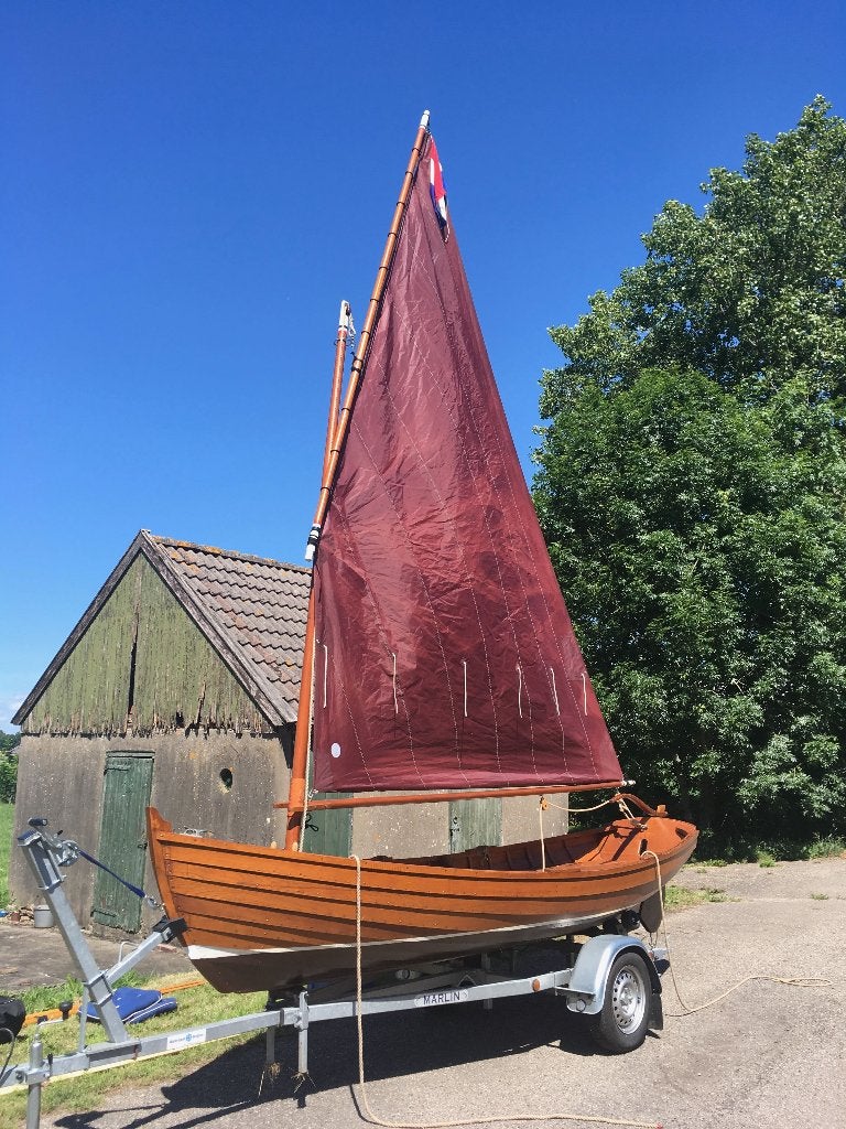 Roeiboot Zeilboot Overnaads Raidboot, Ophalen, Overige typen, Inclusief trailer, Zo goed als nieuw