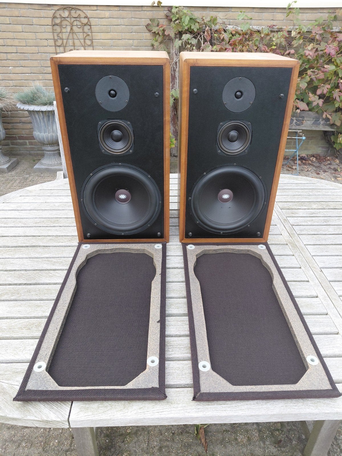 Vintage luidsprekers BNS - model 382 - 80W, Audio, Tv en Foto, Overige merken, Vloerstaande luidspreker, Gebruikt, Ophalen of Verzenden