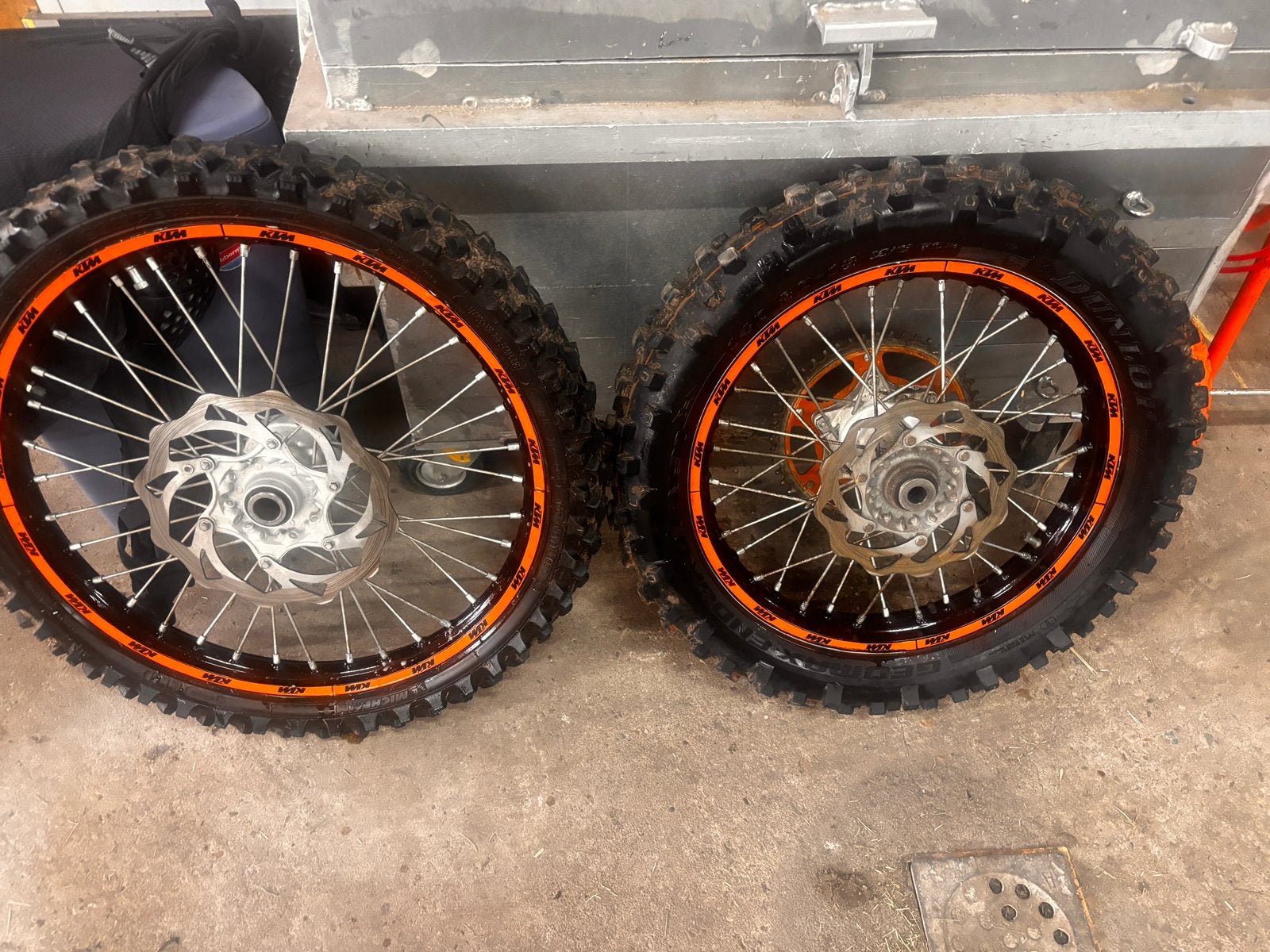 Ktm exc 450/530 2008-2011 wielen set, Ophalen, Gebruikt