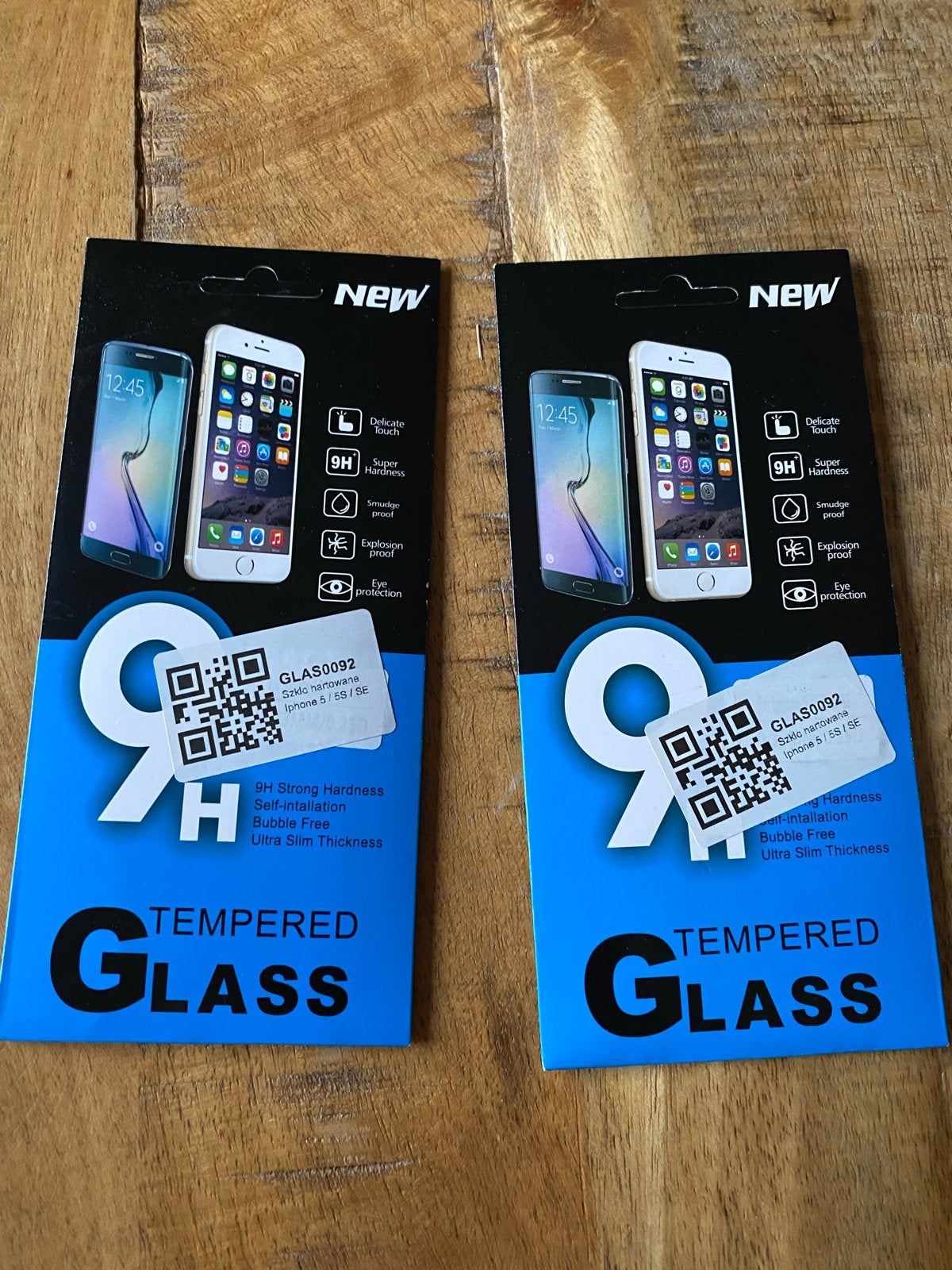 2x Nieuw Tempered Glass Screenprotector iPhone 5/5S/SE, Ophalen, Nieuw, Bescherming, Apple