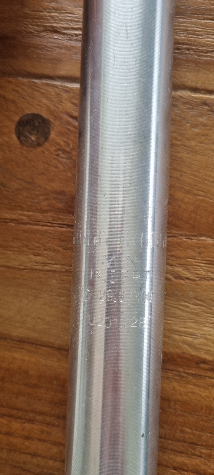 Zadelpen 29.8/300 mm - Aluminium, Fietsen en Brommers, Fietsonderdelen, Ophalen of Verzenden, Gebruikt, Zadel, Aluminium