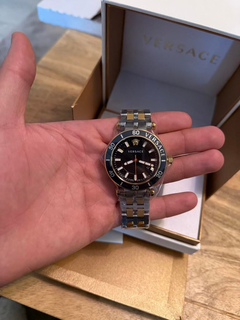 Versace Horloge - Nieuw in Doos, Overige merken, Staal, Polshorloge, Nieuw