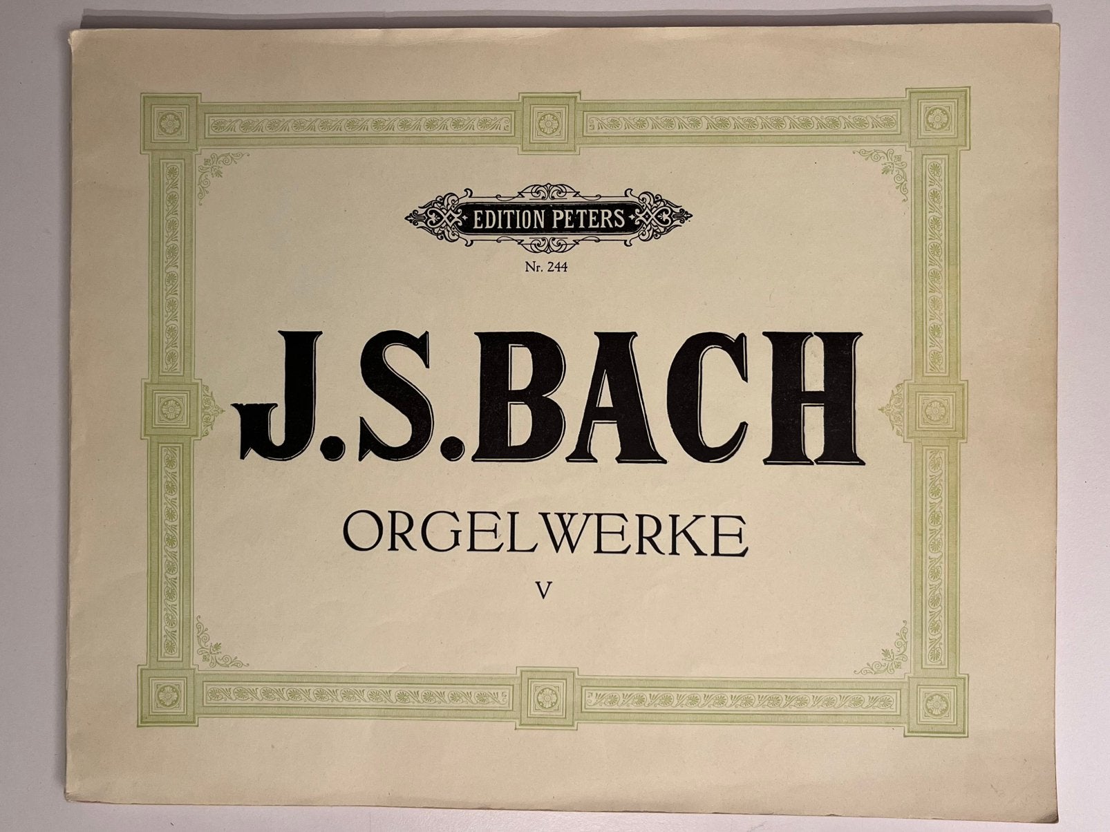 J.S.Bach - Orgelwerke - Eddition Peters Deel V (5), Muziek en Instrumenten, Ophalen, Zo goed als nieuw, Klassiek, Orgel