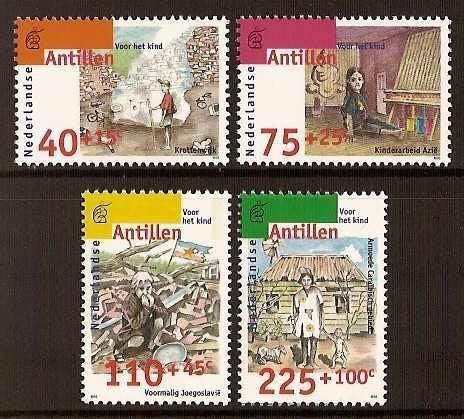 Nederlandse Antillen 1135/8 postfris Kinderpostzegels 1996, Ophalen of Verzenden, Postfris
