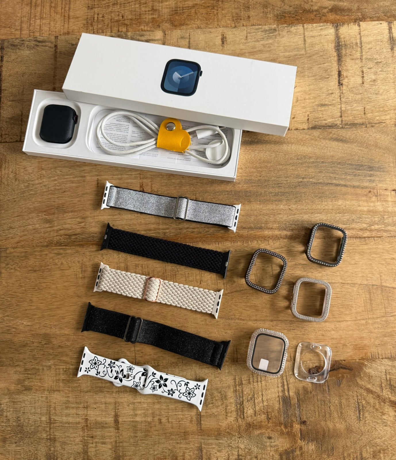 Apple Watch Series 9 GPS + cellular 41 mm, Zwart, IOS, Ophalen of Verzenden, Zo goed als nieuw