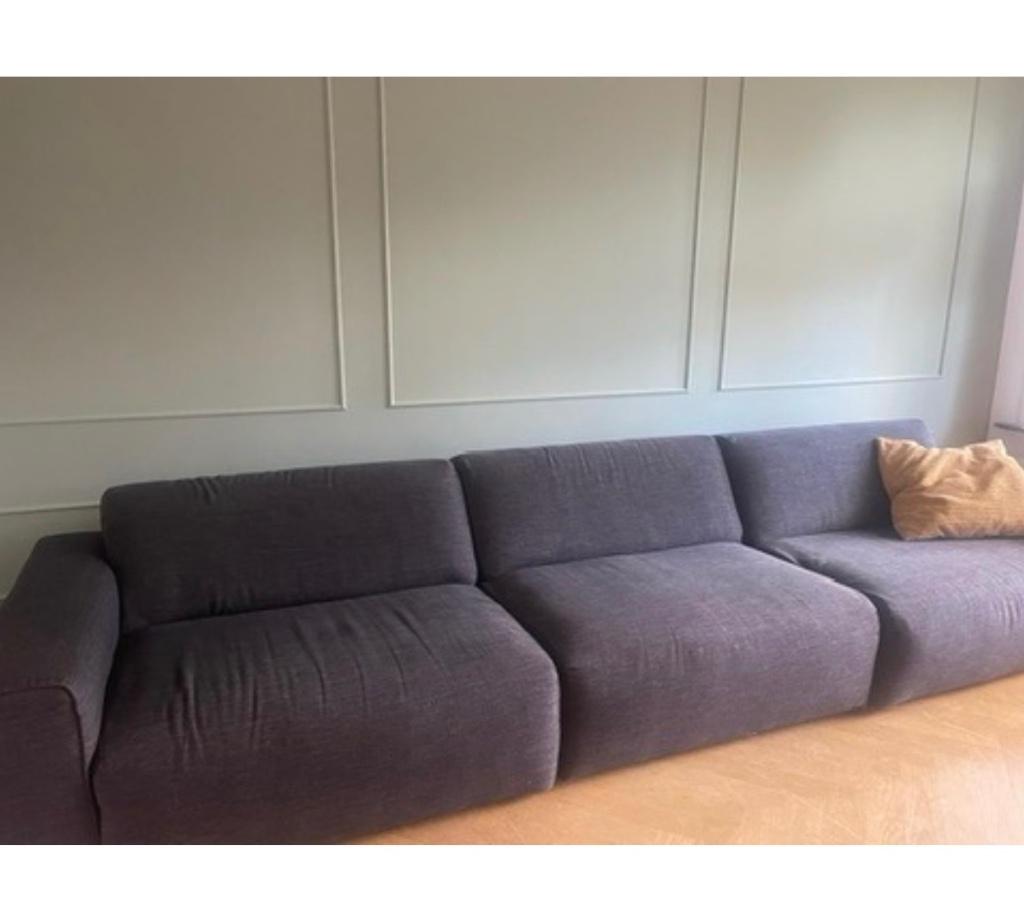 Bank 4,5 zits 350 cm, Ophalen, Gebruikt, Tojdloos, 300 cm of meer