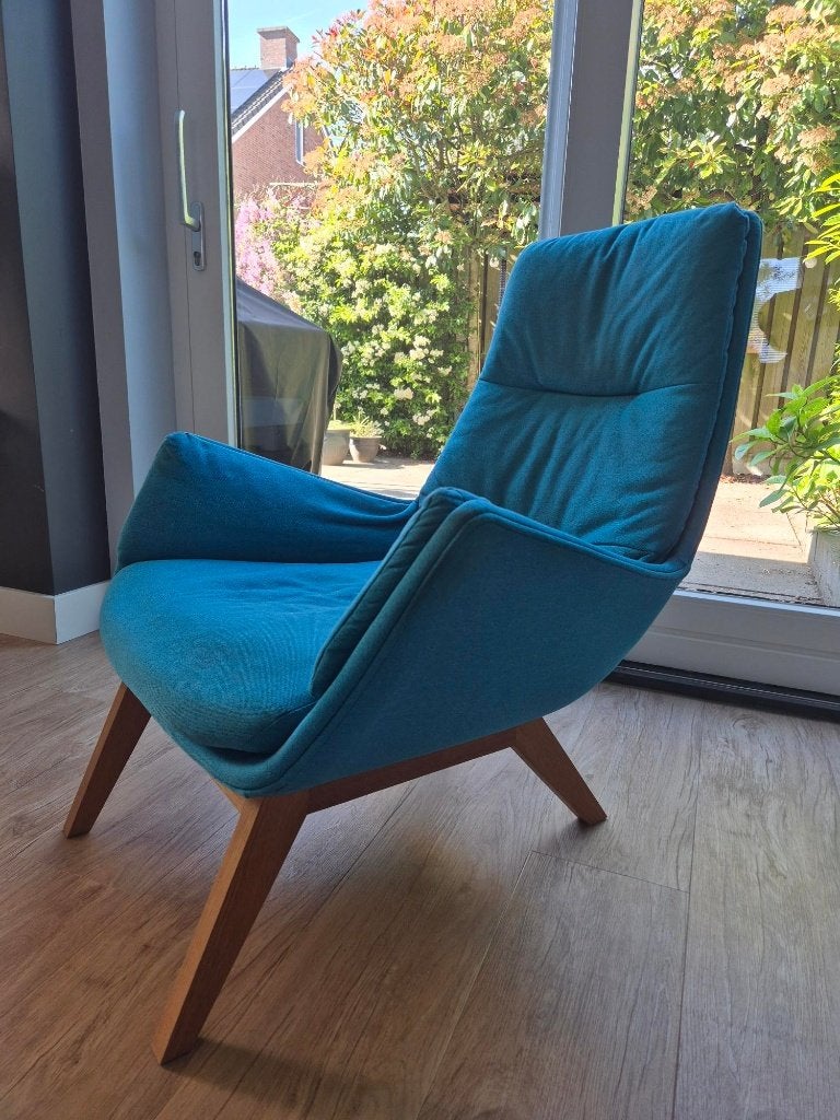 Leunstoel/fauteuil/loungestoel/relaxstoel, Huis en Inrichting, Ophalen, Gebruikt, Stof, 75 tot 100 cm
