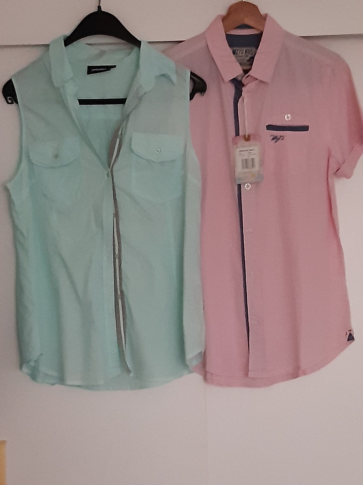 Dames mouwloos blousje en heren blousje samen 5 euro, Promiss, Maat 42/44 (L), Ophalen of Verzenden, Zo goed als nieuw