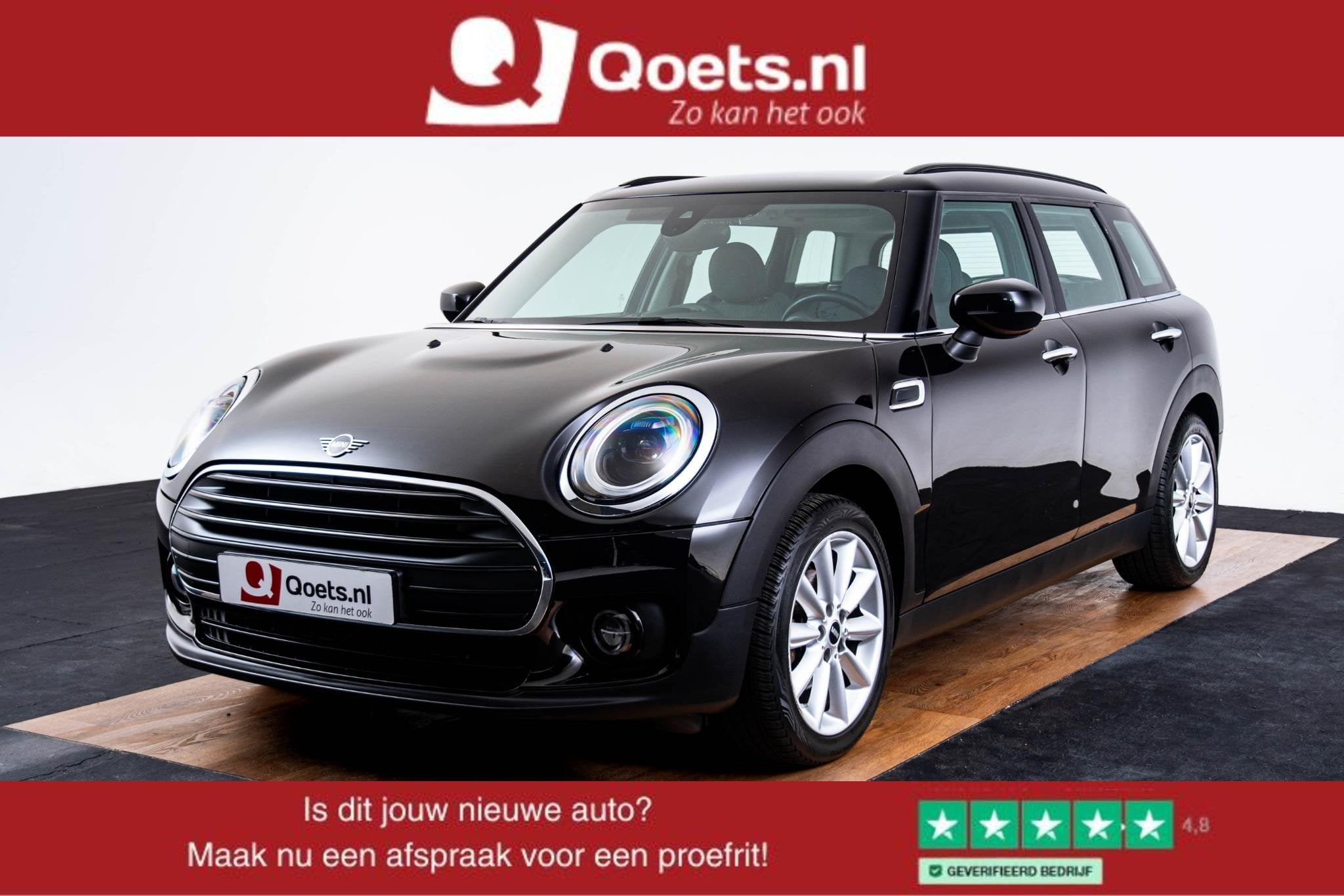 MINI Clubman 1.5 One Classic LED koplampen - PDC - Navigatie, 12 maanden, Gebruikt, Leder en Stof, Zwart