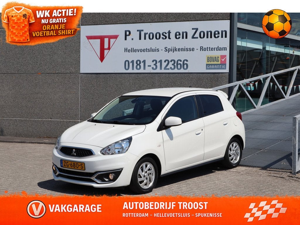 Mitsubishi Space Star 1.0 Active automaat! Nederlandse auto/, Auto's, 12 maanden, Stof, Gebruikt, Wit
