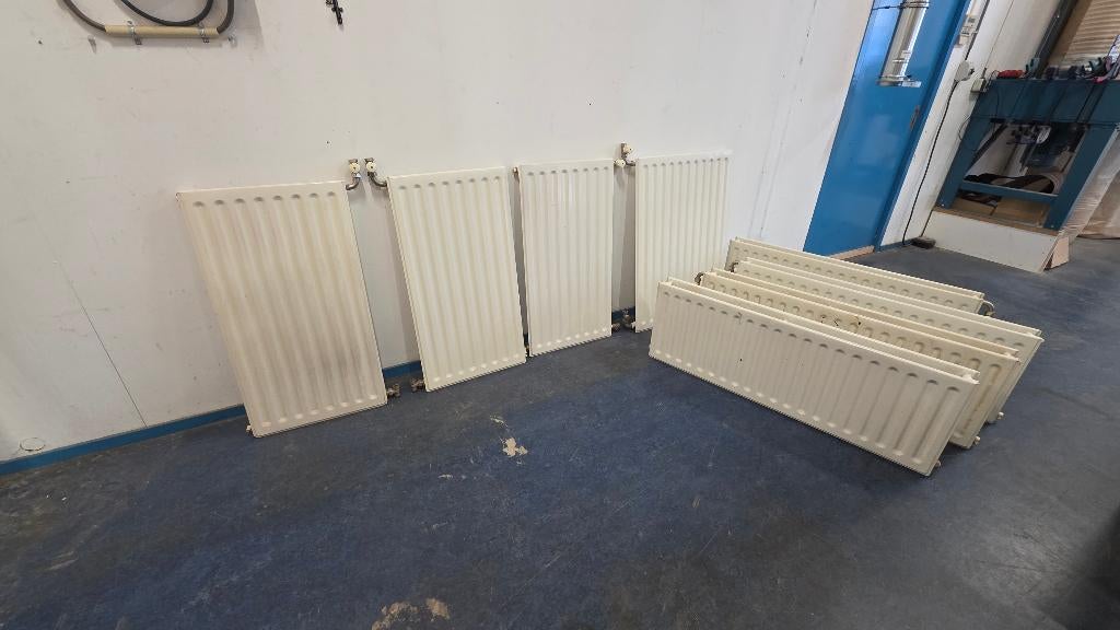 8 Radiatoren partij, enkel & dubbel, verschillende maten, Ophalen, Gebruikt, Radiator, 60 tot 150 cm