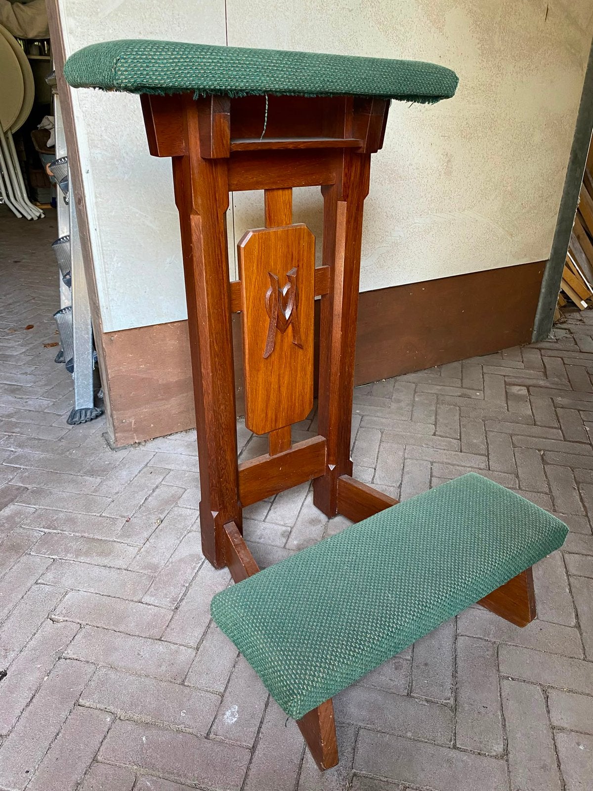 Authentieke Houten Bidstoel / Prie-Dieu (Kerk Fleringen), Ophalen