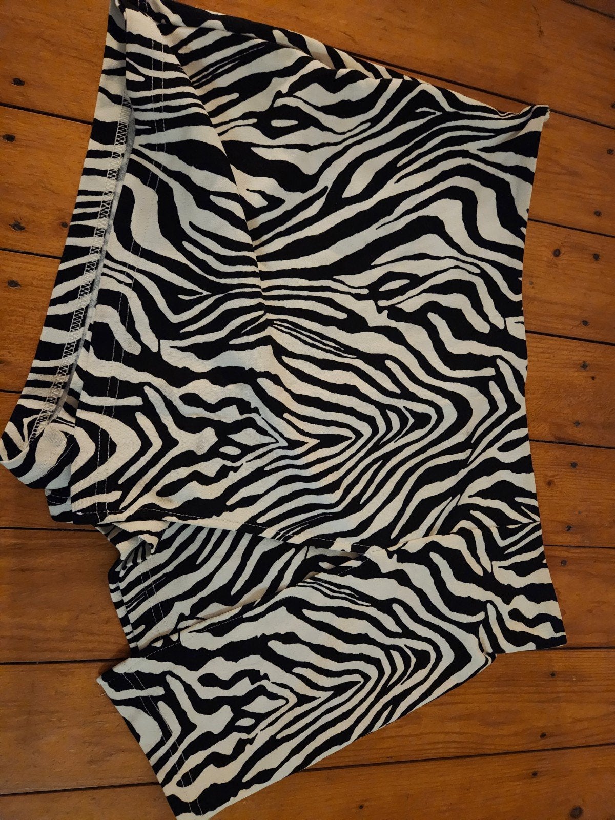 Shein broekrokje zebraprint - valt als maat L, Zwart, Maat 42/44 (L), Ophalen of Verzenden, Zo goed als nieuw