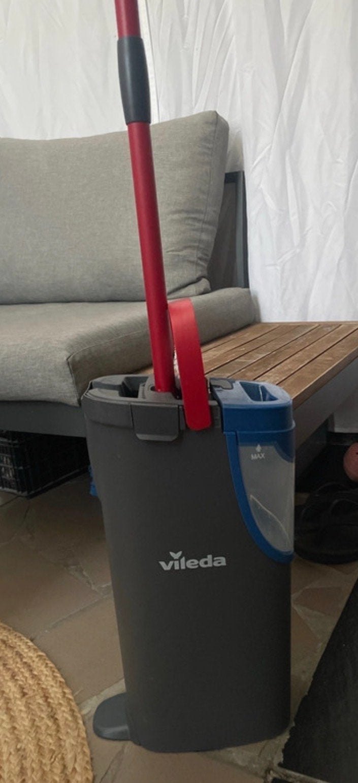 Vileda H2Pro Mop met emmer, Huis en Inrichting, Schoonmaakartikelen, Ophalen of Verzenden, Mop of Dweil
