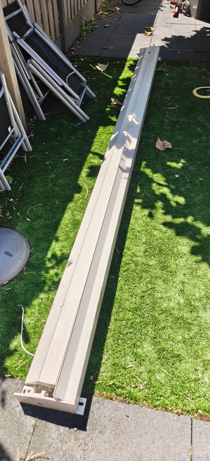 Elektrisch zonnescherm 4 meter, Ophalen, Gebruikt, Elektrisch, 150 tot 300 cm