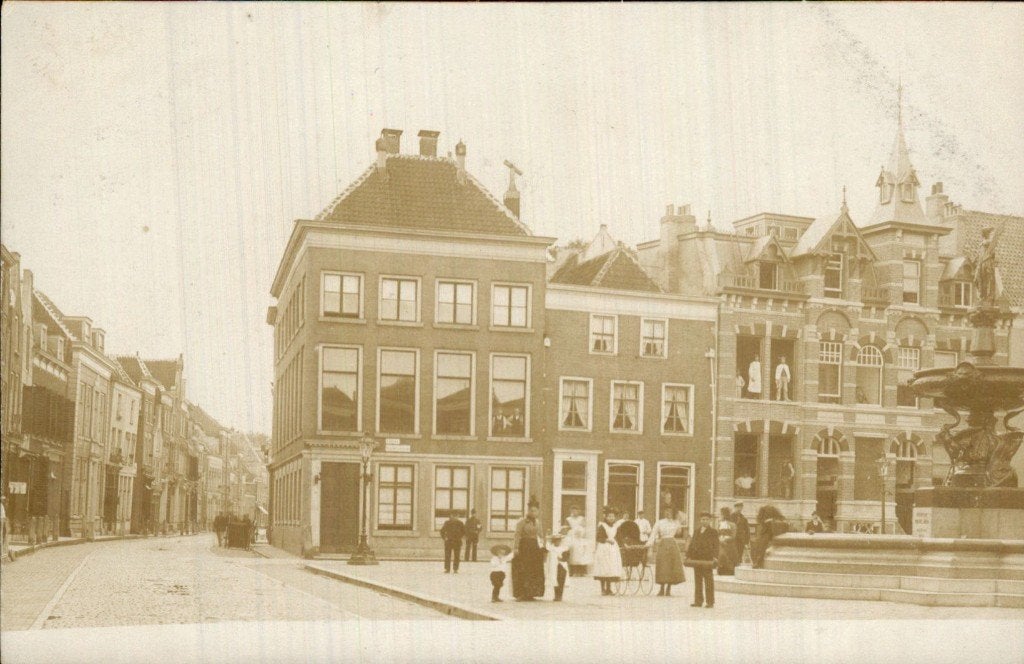 Gorinchem Gorkum - Fotokaart - PLein - Huis Woning, Ophalen of Verzenden, Voor 1920, Ongelopen, Zuid-Holland