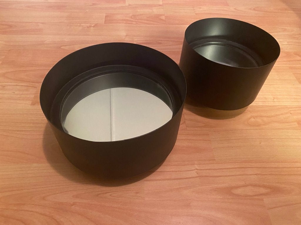 Spiegel Zwart BY-BOO By Boo, Ophalen, Minder dan 50 cm, Rond, Nieuw