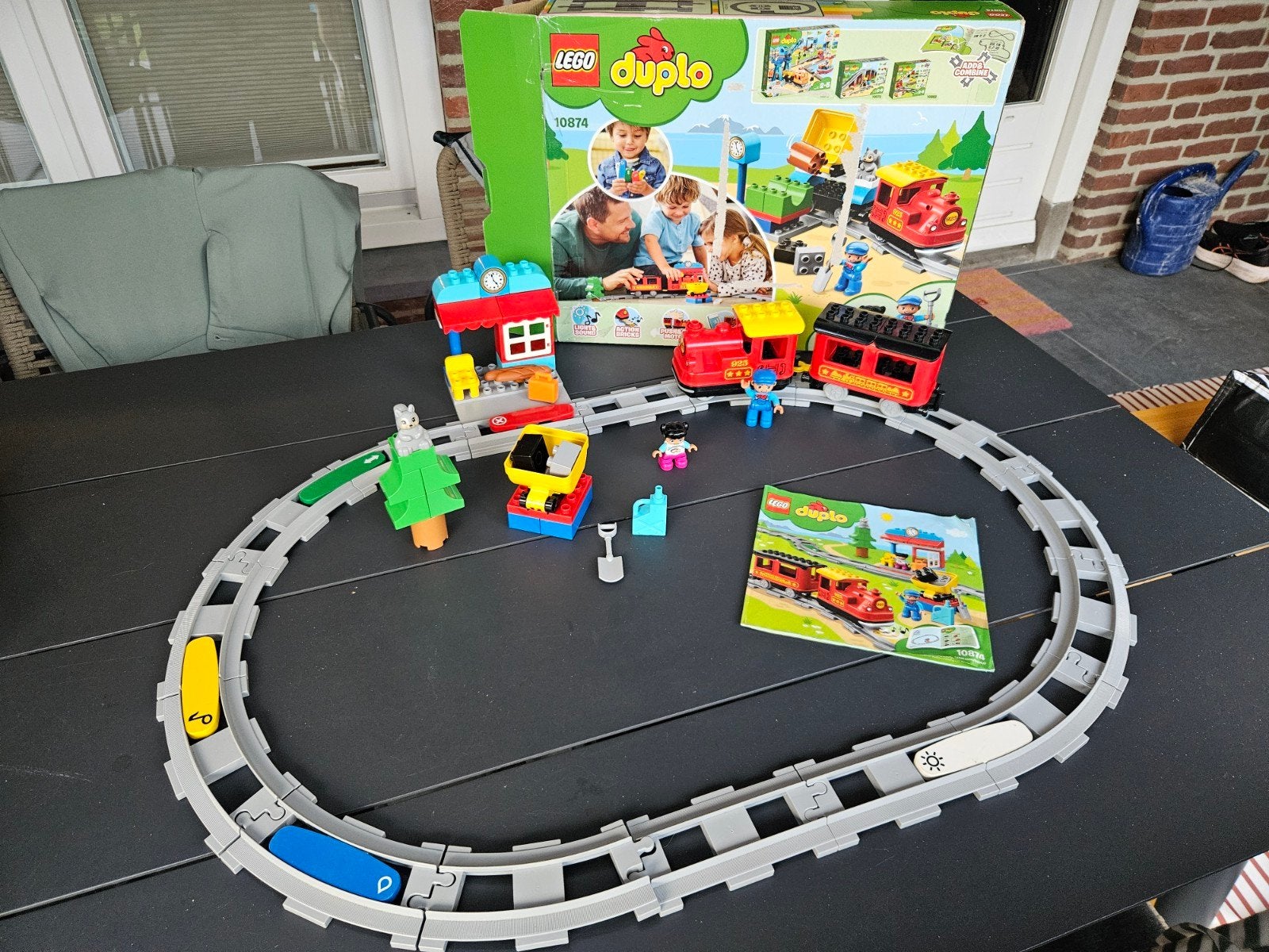 Duplo elektrische trein set 10874 compleet, Kinderen en Baby's, Speelgoed | Duplo en Lego, Ophalen, Zo goed als nieuw, Duplo