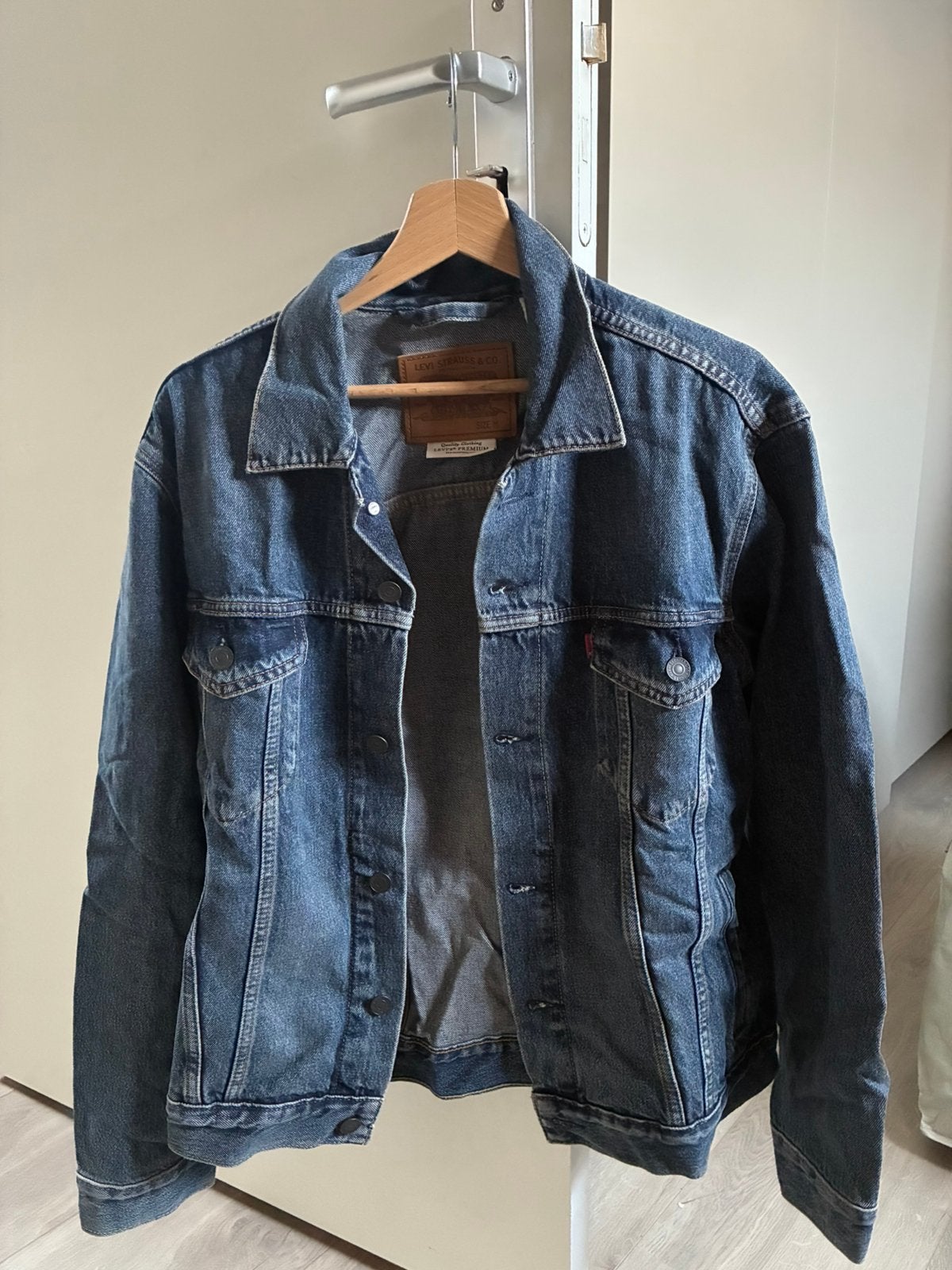 Levi’s spijkerjas heren maat M, Ophalen, Zo goed als nieuw, Maat 48/50 (M), Blauw