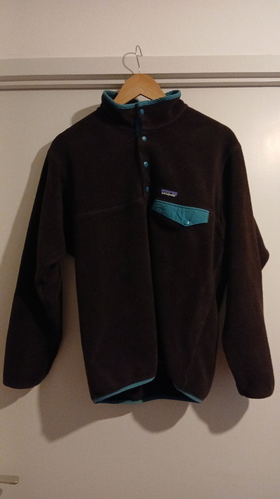 Patagonia Synchilla Snap-T Fleece Bruin/Turquoise Maat M, Ophalen, Bruin, Maat 48/50 (M), Patagonia